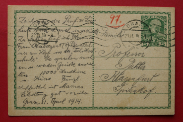 Postcard PC Graz / 1914